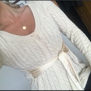 Knit sweater, buttons in front